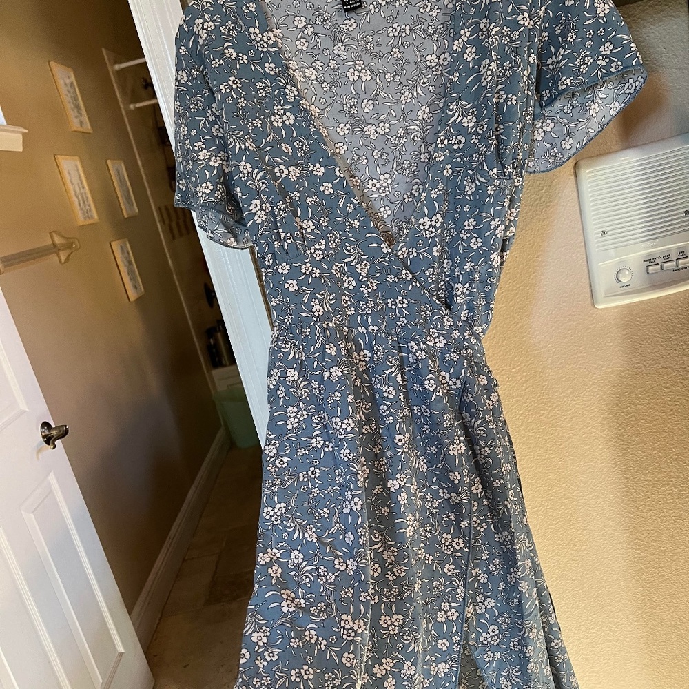 Midi Floral Wrap Sundress